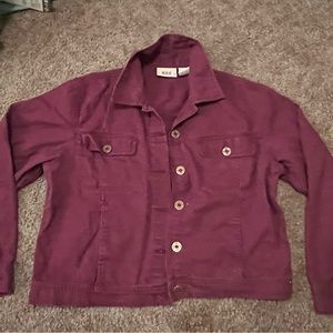 Vintage Billblass linen + cotton magenta top